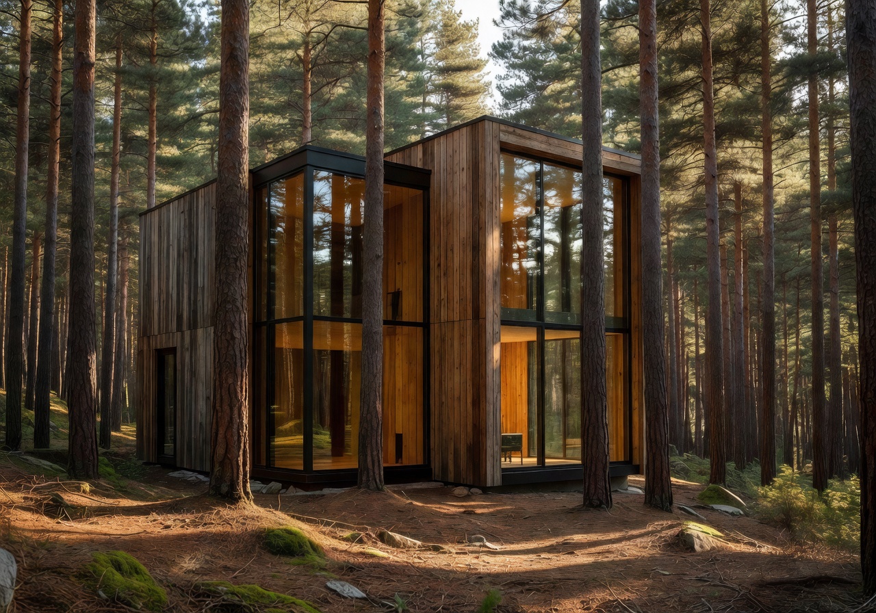 Compact Modular Glass Cabin in Rovaniemi