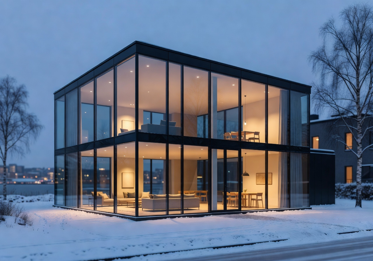 Urban Glass Villa in Helsinki